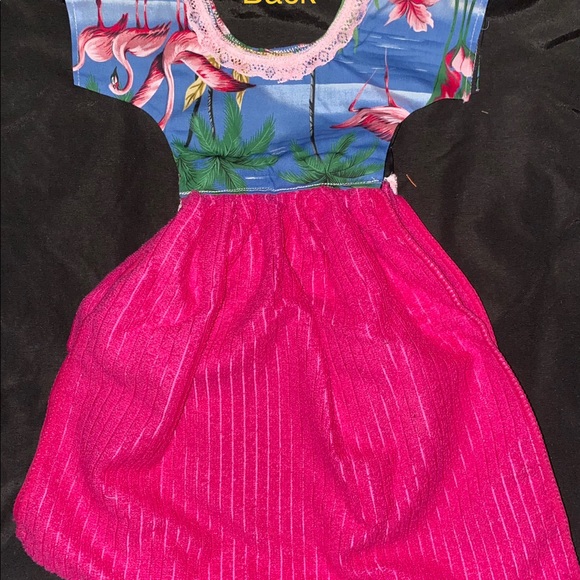 Flamingo design hand towel - Picture 2 of 3